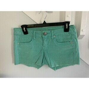 Vintage 2013 Hollister Corduroy Cut Off Distressed Shorty  Stretch Shorts Size 4